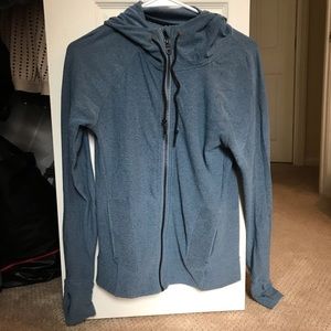 NoBull Women’s Zip-Up Hoodie Steel Blue